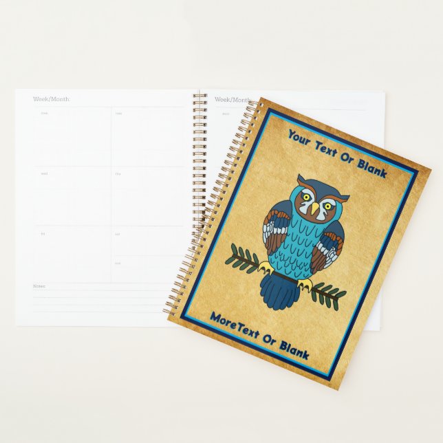 Nordic Folk Art Owl Planner (Display)