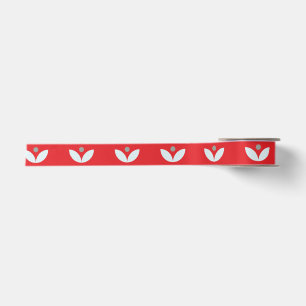 Nordic Folk Floral Christmas Satin Ribbon