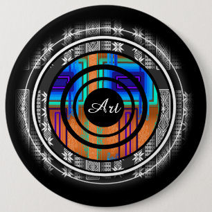 Nordic Future Monogram 6 Cm Round Badge