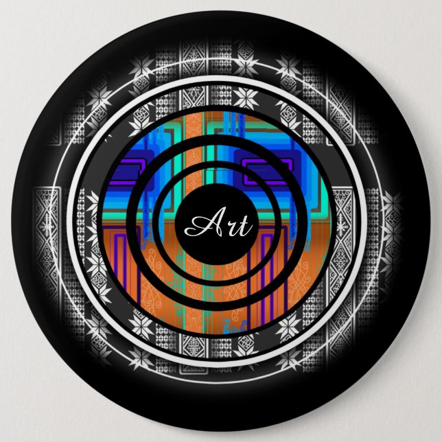 Nordic Future Monogram 6 Cm Round Badge (Front)