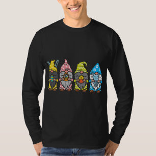 Nordic Garden Gnomes Bunny Ears Easter Egg Bunny T T-Shirt