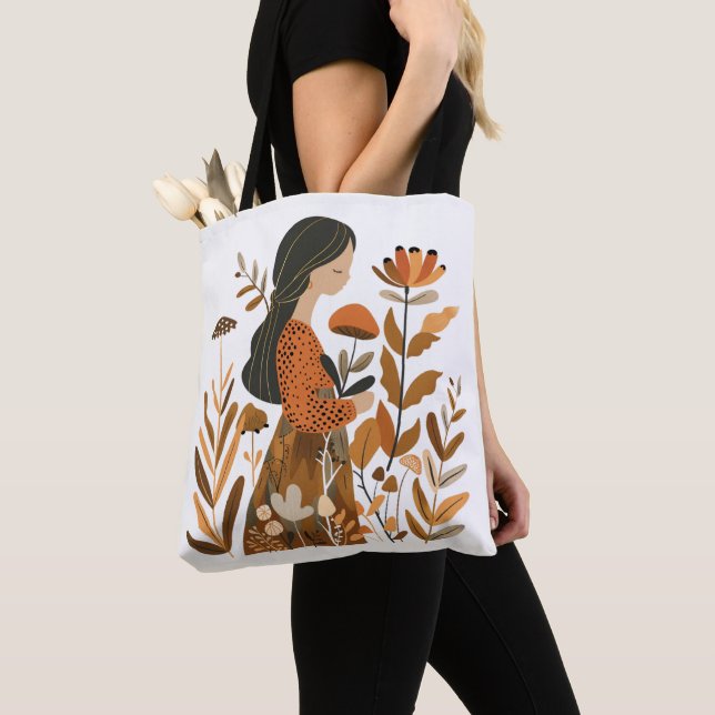 Nordic Girl Tote Bag (Close Up)