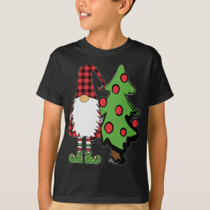Nordic Gnome Christmas Tree Tomte Nisse Holiday Cu T-Shirt