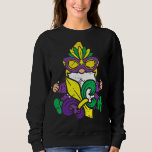 Nordic Gnome Jester Mardi Gras Carnival Tomte Men  Sweatshirt
