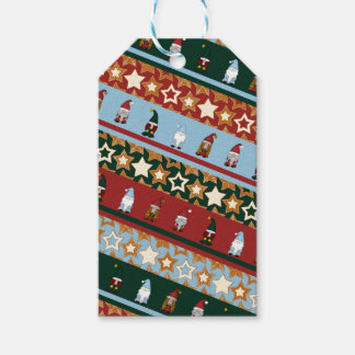 Nordic Gnome Stripes Gift Tags