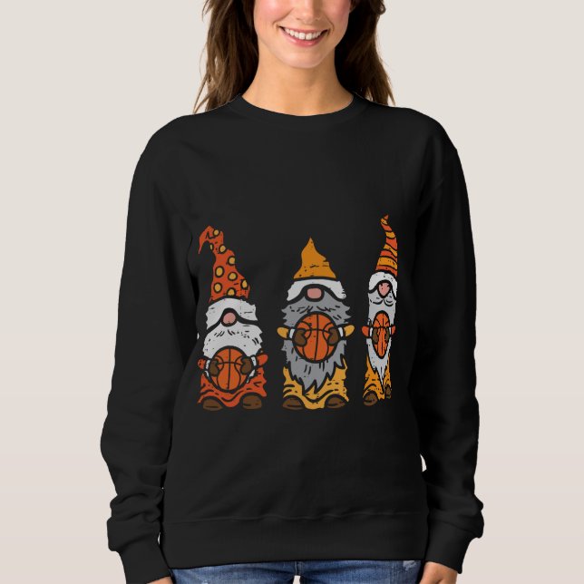 Nordic Gnomes Basketball Baller Tomte Nisse Sweatshirt (Front)