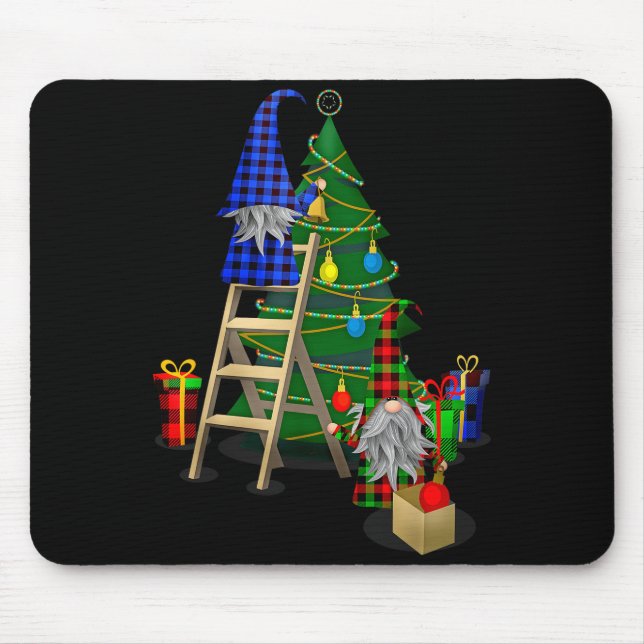 Nordic Gnomes Winter Christmas Swediomte Elves  Mouse Pad (Front)