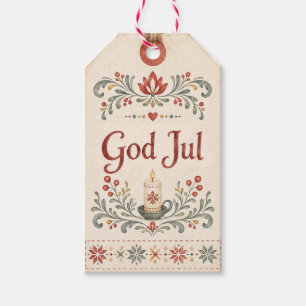 Nordic God Jul   Norwegian Christmas Gift Tags