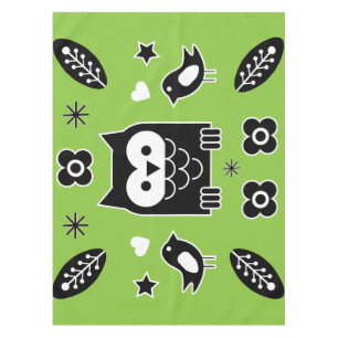 Nordic Horse Folk Art Gift Tablecloth