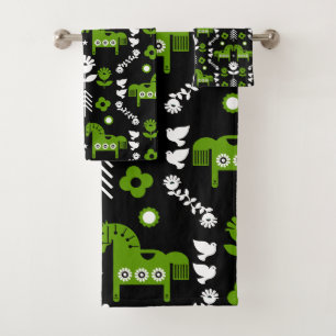 Nordic Horse Home Decor Bath Towel Set