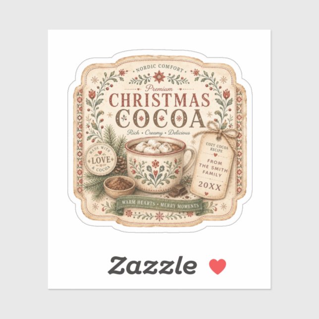Nordic Hot Cocoa Label (Sheet)
