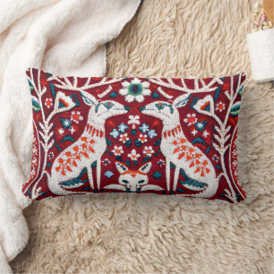 Nordic-Inspired Embroidered Throw Pillow Cover