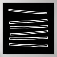 Nordic Minimalist Black White Abstract Geometric