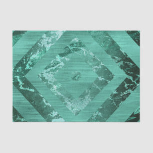 Nordic Molten Jade   Abstract Geometric Green Tissue Paper