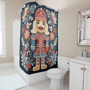 Nordic Nutcracker Shower Curtain