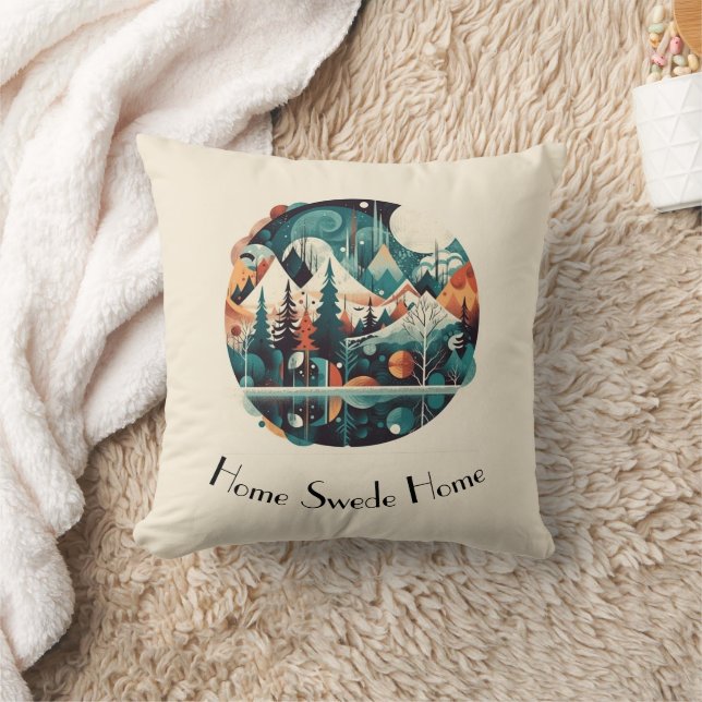 Nordic Pines & Peaks, custom Cushion (Blanket)