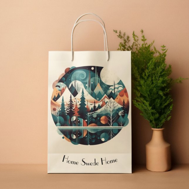 Nordic Pines & Peaks, custom Medium Gift Bag (Creator Uploaded)