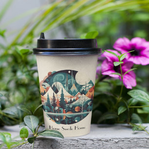 Nordic Pines & Peaks, custom Paper Cups