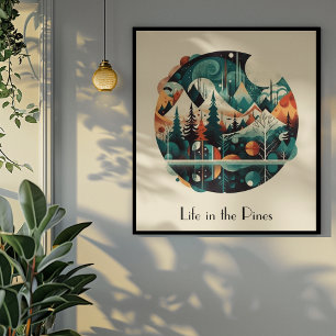 Nordic Pines & Peaks, custom Poster