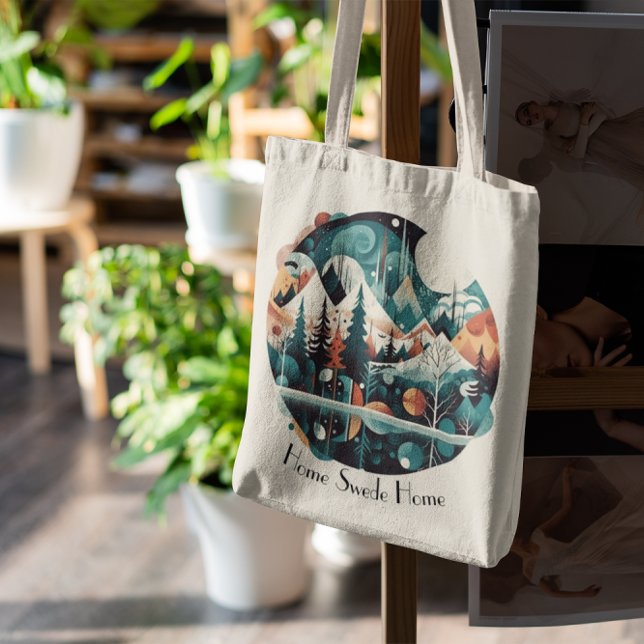 Nordic Pines & Peaks, custom Tote Bag (Creator Uploaded)