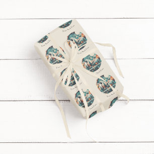 Nordic Pines & Peaks, custom Wrapping Paper