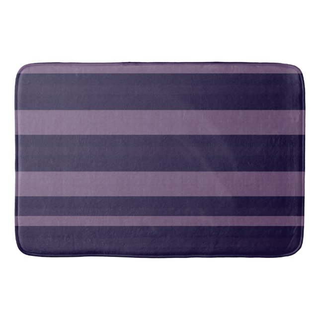 Nordic Plum Stripe  Bath Mat (Front)
