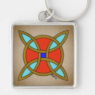 Nordic Protection from Witchcraft or Witch's Knot Key Ring