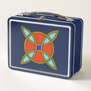 Nordic Protection from Witchcraft or Witch's Knot Metal Lunch Box