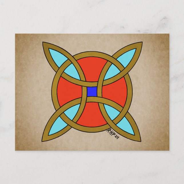 Nordic Protection from Witchcraft or Witch's Knot Postcard (Front)