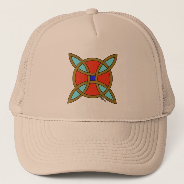 Nordic Protection from Witchcraft or Witch's Knot Trucker Hat (Front)