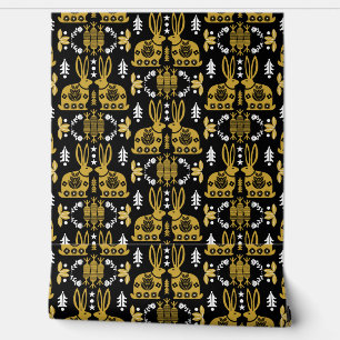 Nordic Rabbit Home Decor Wallpaper