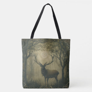 Nordic Samhain Tote Bags – Stag Design