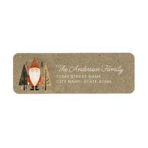 Nordic Santa Claus Return Address Labels