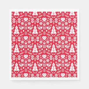 Nordic Scandinavian Christmas Decorations Napkin