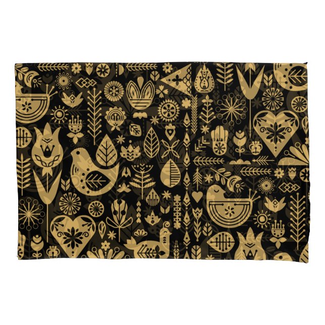 Nordic Scandinavian Christmas Decorations Pillowcase (Front-Left)