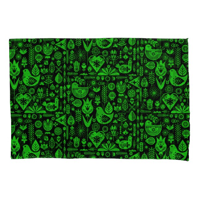 Nordic Scandinavian Christmas Decorations Pillowcase (Front-Left)