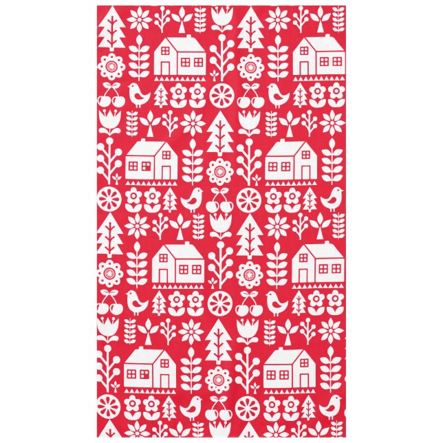 Nordic Scandinavian Christmas Decorations Tablecloth (Front)