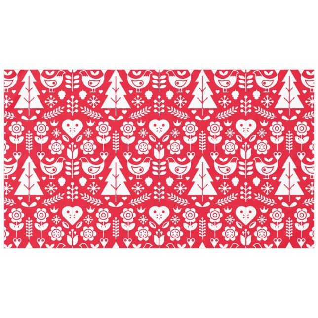 Nordic Scandinavian Christmas Decorations Tablecloth (Front (Horizontal))