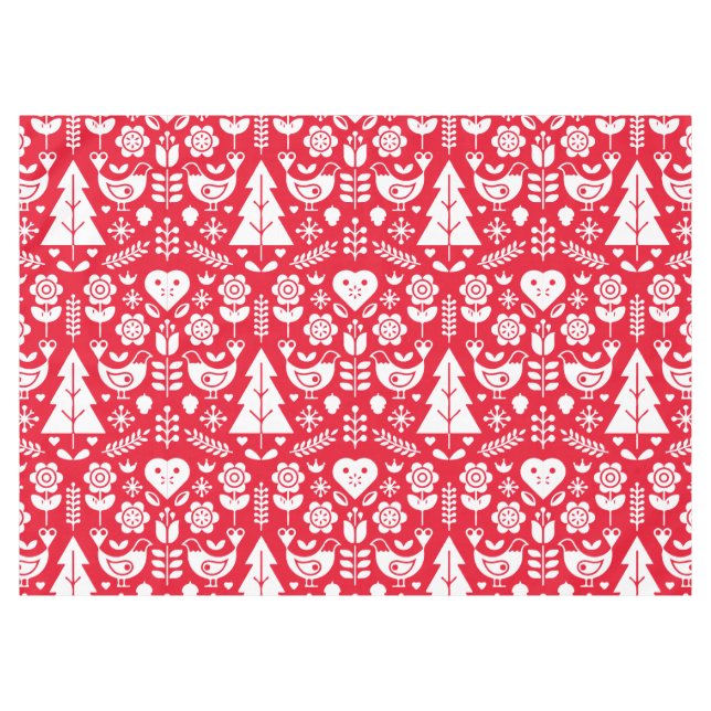 Nordic Scandinavian Christmas Decorations Tablecloth (Front (Horizontal))
