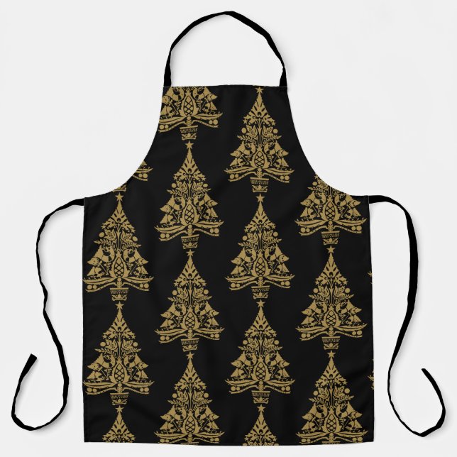 Nordic Scandinavian Christmas Tree Decorations Apron (Front)