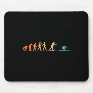 Nordic Ski Art Men Women Snowboard Skier Skiing Lo Mouse Pad