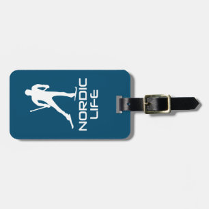 Nordic Skiing Life Luggage Tag