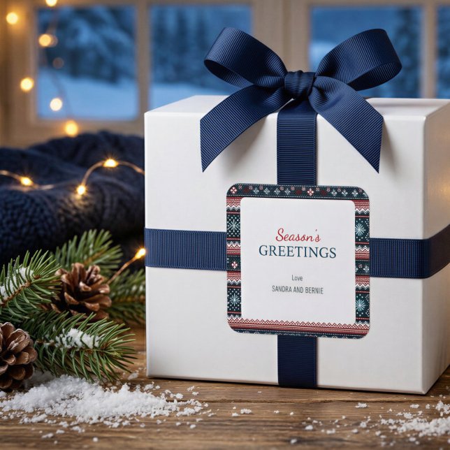 Nordic Snowflake Holiday Address Label (Creator Uploaded)