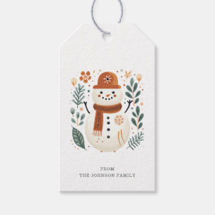 Nordic Snowman Gift Tags