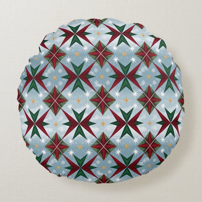 Nordic Star Pattern Duvet Cover & Pillow Set (Front)