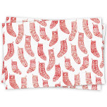 Nordic Stockings Scandinavian Christmas Red White Tissue Paper<br><div class="desc">Warm winter Nordic Christmas stockings in red and white for a cosy Scandinavian vibe.</div>