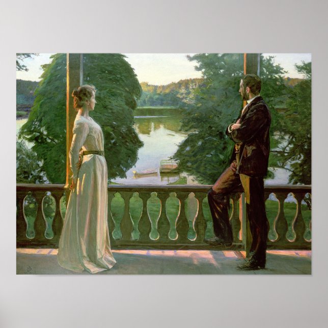 Nordic Summer Evening, 1899-1900 Poster (Front)