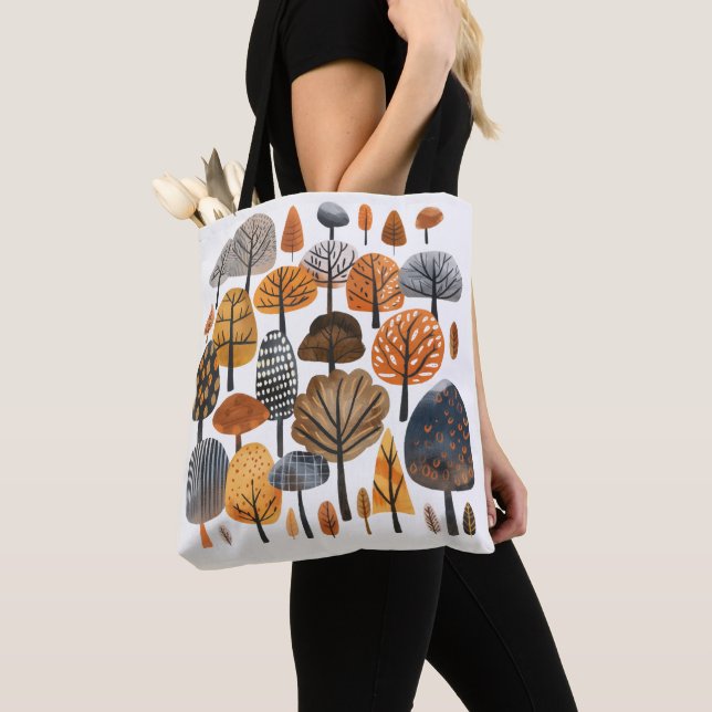 Nordic Trees Tote Bag (Close Up)