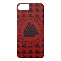 Nordic Valknut, Viking Symbol iPhone Case