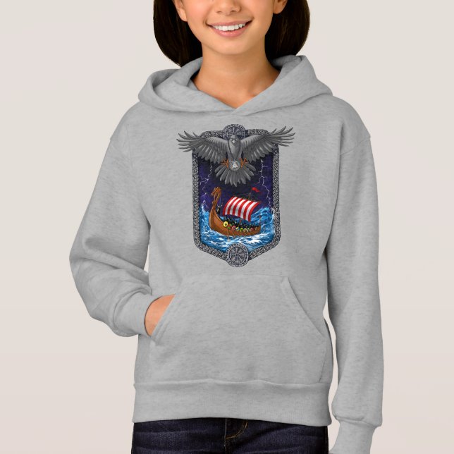 Nordic Viking Ship Raven (Front)